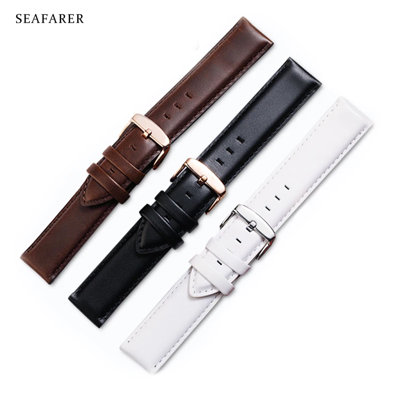 Daniel Wellington Watches & Jewelry Online Store - Hoge Kwaliteit Lederen Horlogeband Bruin 20