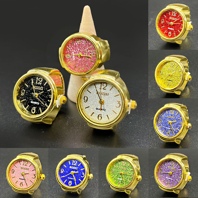 Vintage Jewelry Watches Women - Kus Sieraden Vergulde Glanzende Wijswijzerplaat Vinger