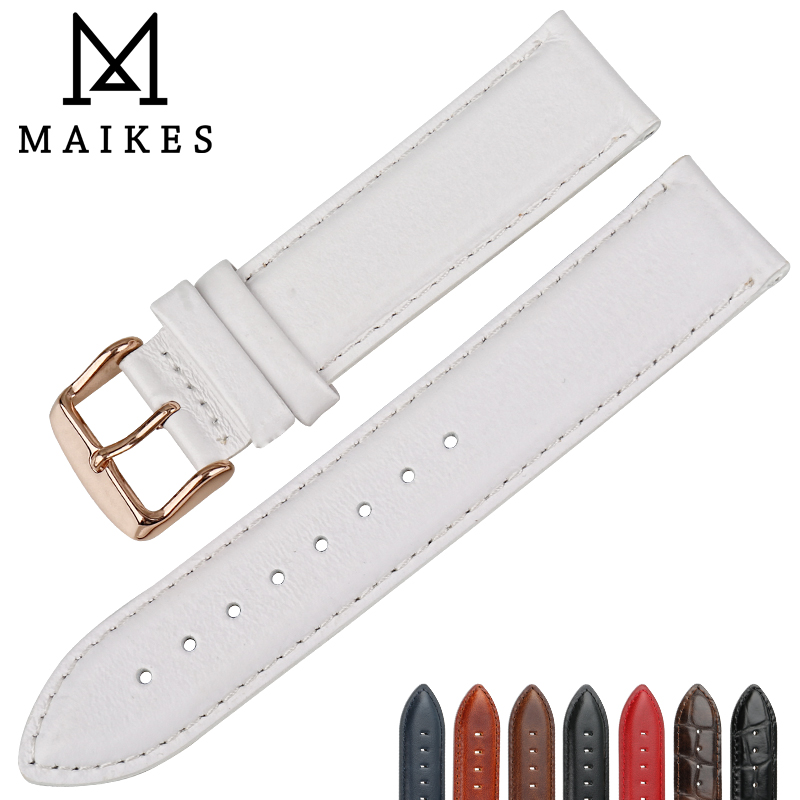 Daniel Wellington Watches & Jewelry Online Store - MAIKES Mode Lederen Horloge Band Wit