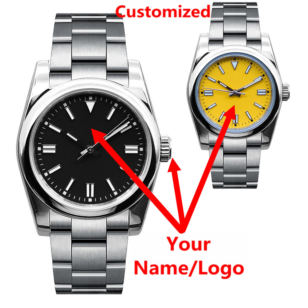 Jewelry For Watches - Aangepast logo herenhorloge saffier luxe NH35/miyota