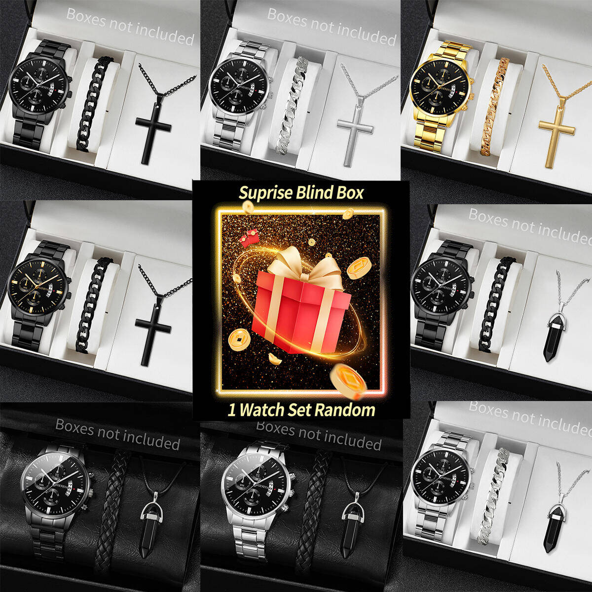 Jewelry For Watches - Verrassing Mystery Horloge Blind Box-3 stks/set