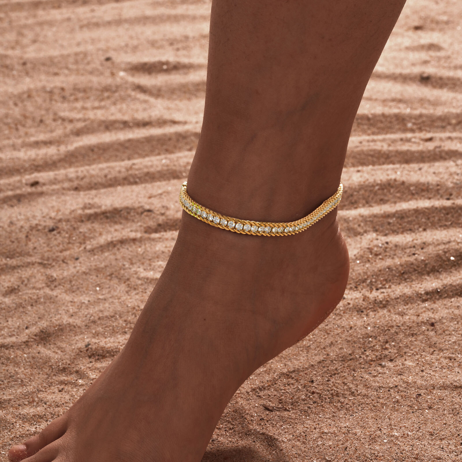 Jc Jewelry & Watches Photos - Vnox roestvrij staal witte zirkoon damesketting
