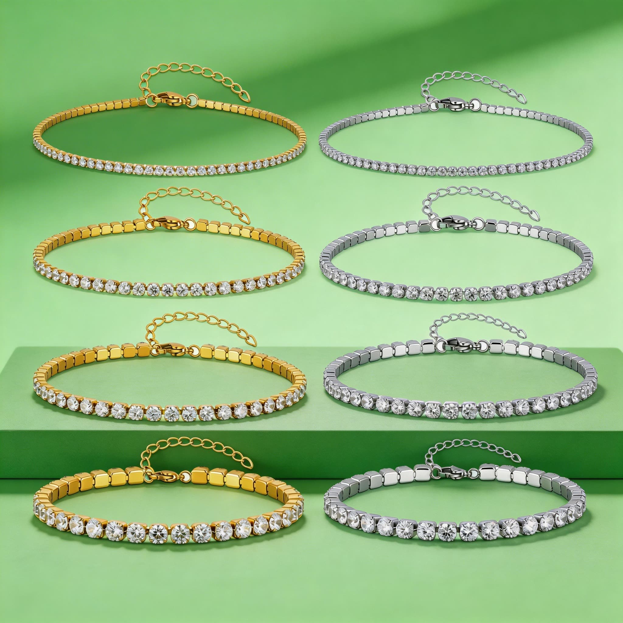 Jc Jewelry & Watches Photos - 2/3/4/5MM Luxe Zirkoon Tennis Ketting Enkelband