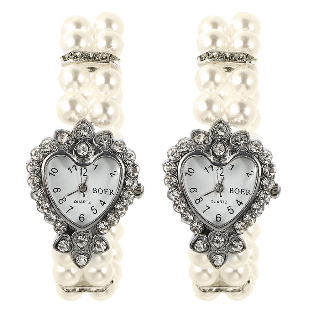 2 stuks dameshorloge met parel - Vintage Jewelry Watches Women recensie en prijs