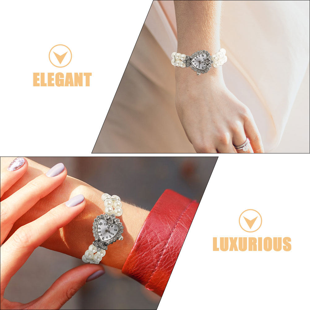 2 stuks dameshorloge met parel - Vintage Jewelry Watches Women recensie en prijs