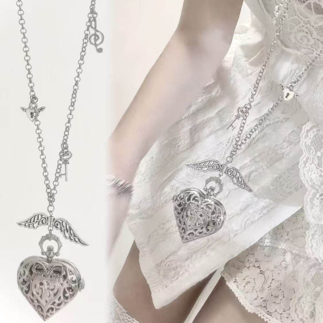 Y2K Hol Hart Zakhorloge Kettin - Vintage Jewelry Watches Women recensie en prijs