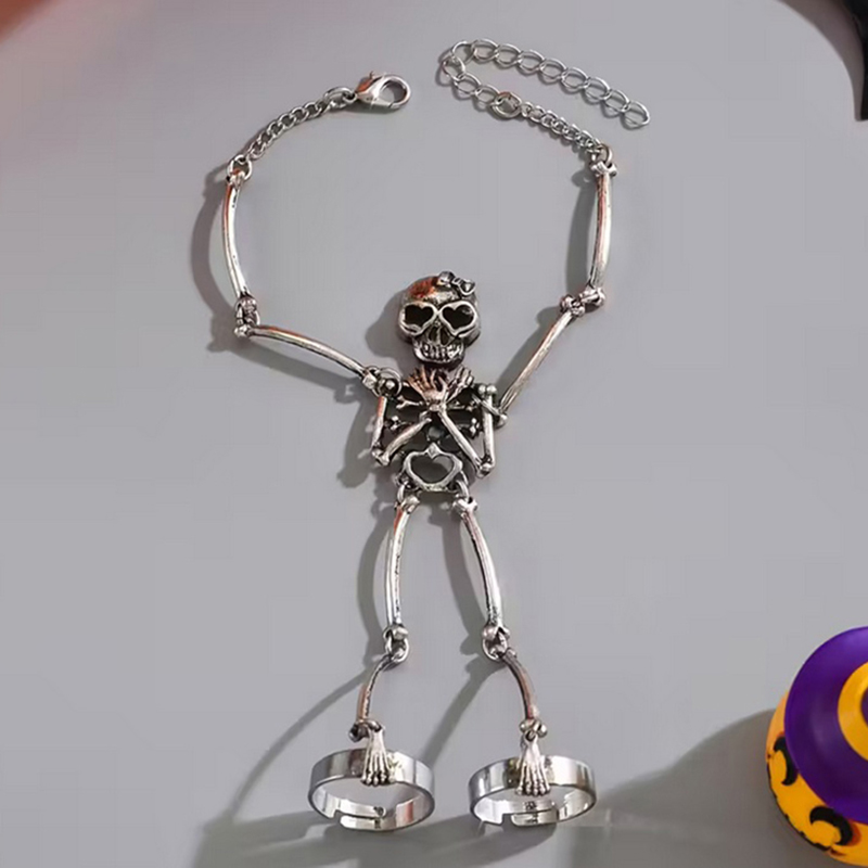 1PC Skelethand Armband Hallowe - Gothic Skull Ring recensie en prijs