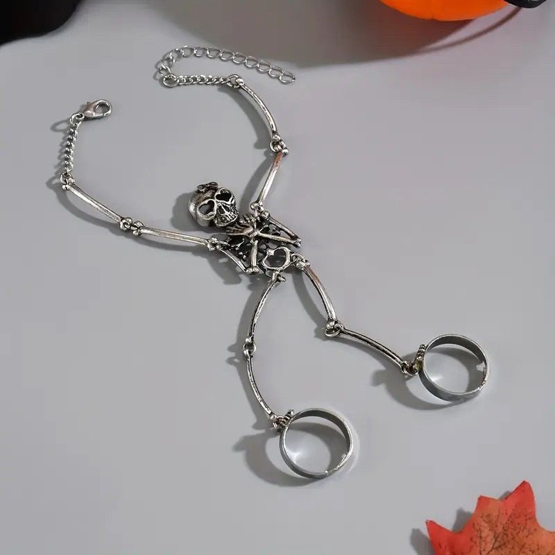 1PC Skelethand Armband Hallowe - Gothic Skull Ring recensie en prijs