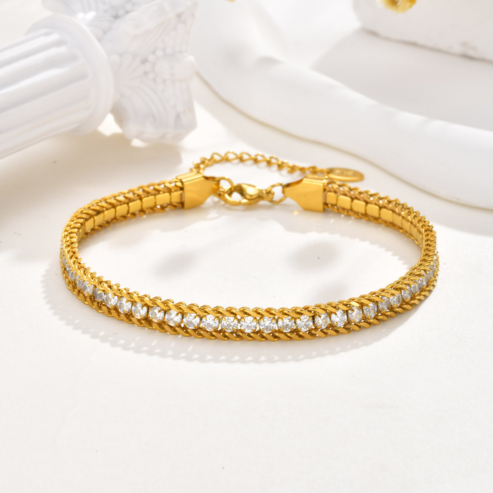 Vnox roestvrij staal witte zir - Jc Jewelry & Watches Photos recensie en prijs