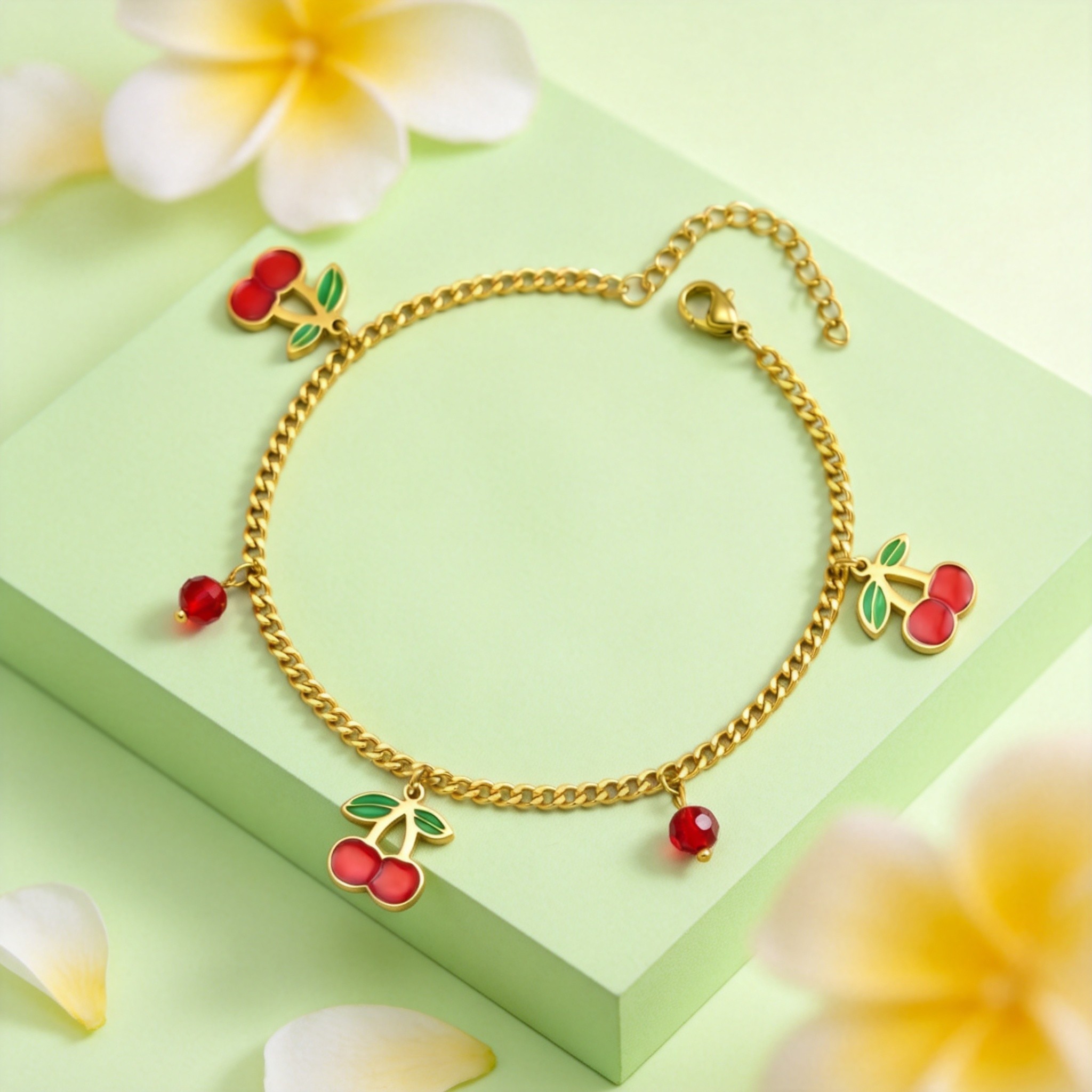 Zoete roestvrijstalen kersen e - Jc Jewelry & Watches Photos recensie en prijs