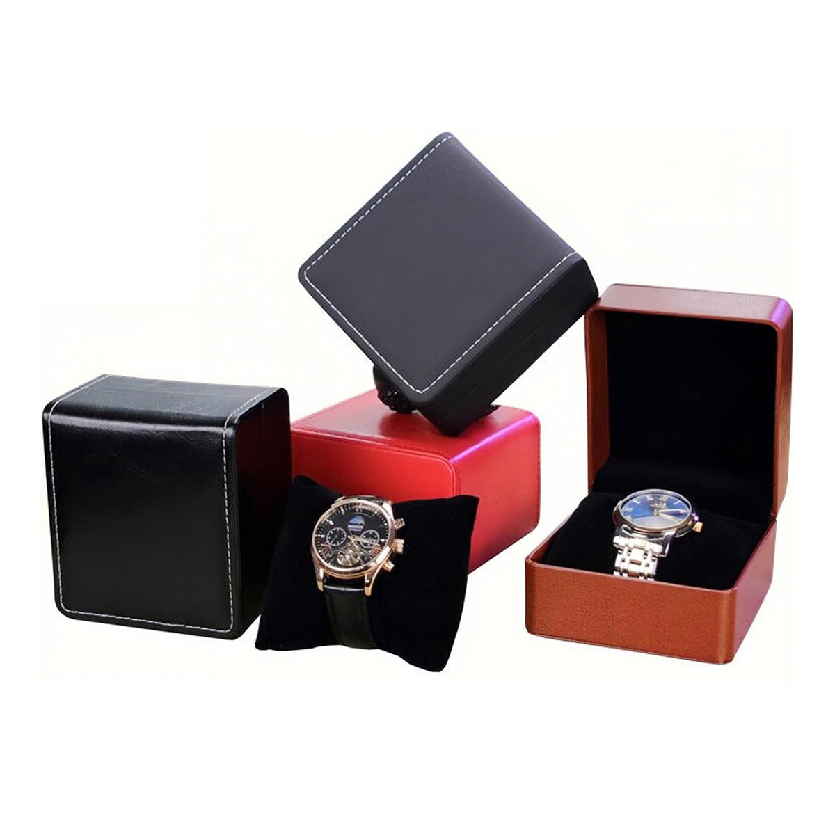 Mode lederen horlogedoos case  - Best Jewelry Watches Women recensie en prijs