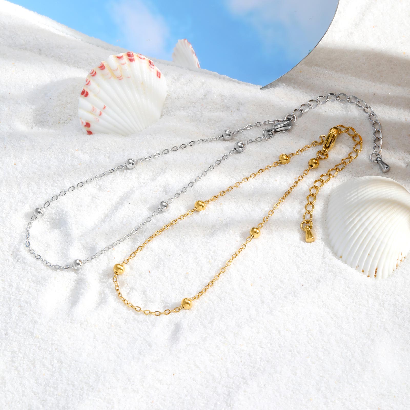 Roestvrij stalen kralenketting - Jc Jewelry & Watches Photos recensie en prijs